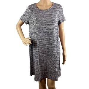 Gap Shirt Dress Size L Blue Stripe